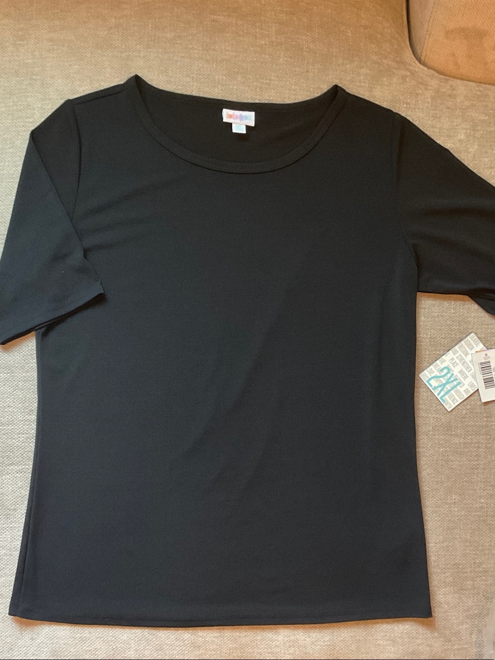 Women’s Black Short Sleeve Crew Top